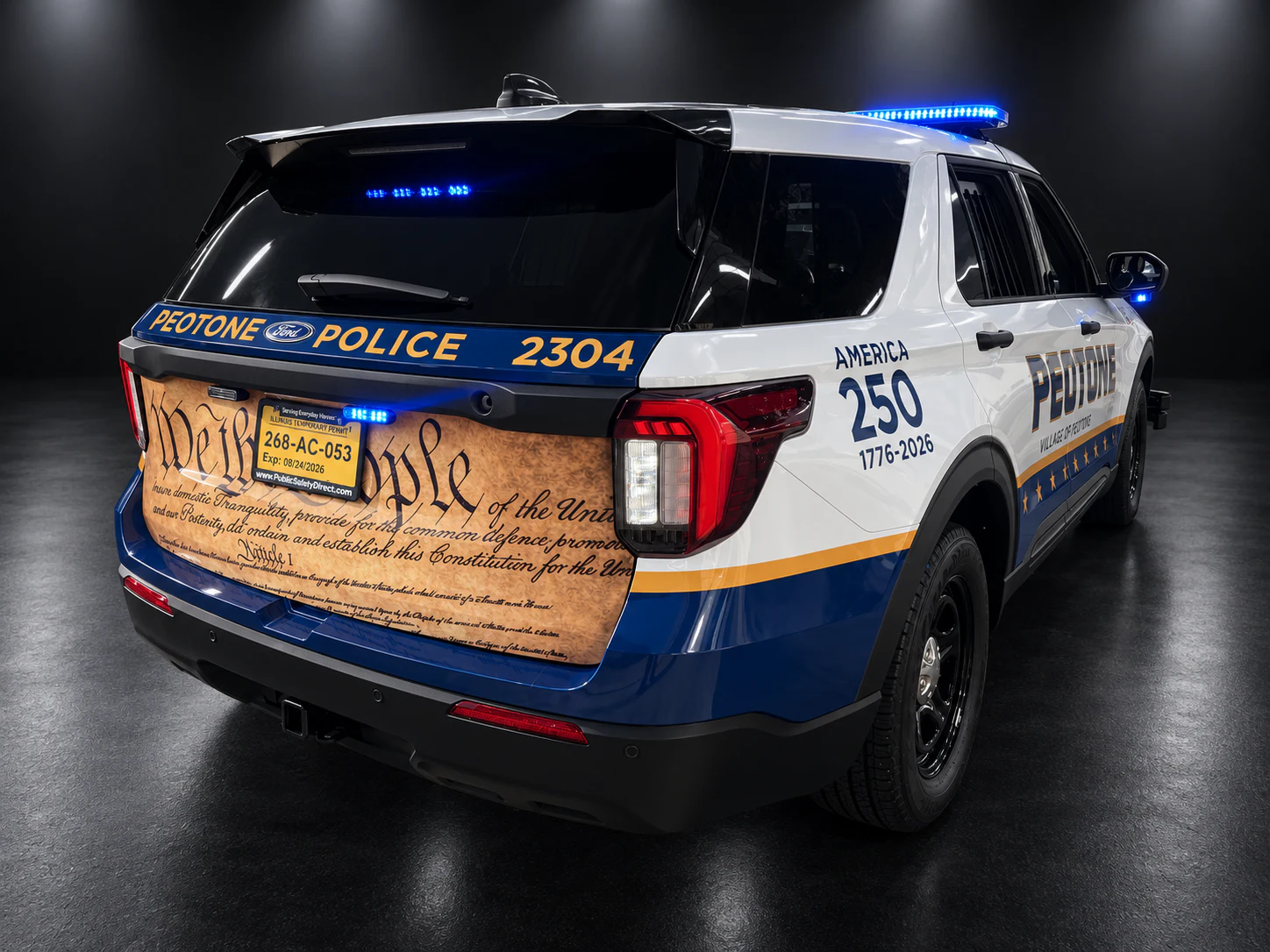 Patrol Vehicle With 250 Year Themed Graphics